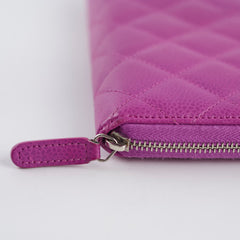Chanel CC Wallet Purple Caviar