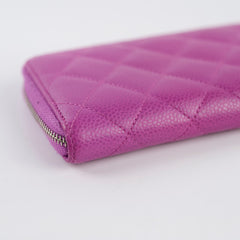 Chanel CC Wallet Purple Caviar