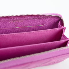 Chanel CC Wallet Purple Caviar
