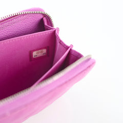 Chanel CC Wallet Purple Caviar
