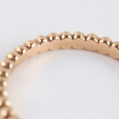 Van Cleef and Arpels Perlee pearls of gold ring , small model, 18k Rose Gold size 53