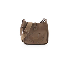Hermes Evelyne 29 Etoupe Palladium HW Clemence A Stamp (Maxi Twilly Included)