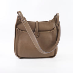 Hermes Evelyne 29 Etoupe Palladium HW Clemence A Stamp (Maxi Twilly Included)