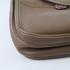 Hermes Evelyne 29 Etoupe Palladium HW Clemence A Stamp (Maxi Twilly Included)