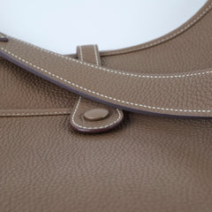 Hermes Evelyne 29 Etoupe Palladium HW Clemence A Stamp (Maxi Twilly Included)