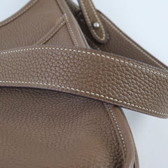 Hermes Evelyne 29 Etoupe Palladium HW Clemence A Stamp (Maxi Twilly Included)