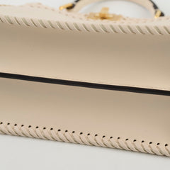 Fendi IseeU Petite Peekaboo Braid Leather Ivory