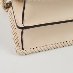 Fendi IseeU Petite Peekaboo Braid Leather Ivory