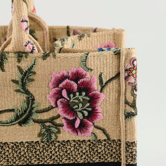 Dior Medium Book Tote Beige Floral