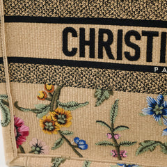 Dior Medium Book Tote Beige Floral