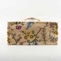 Dior Medium Book Tote Beige Floral
