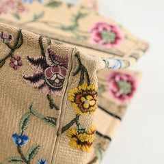 Dior Medium Book Tote Beige Floral