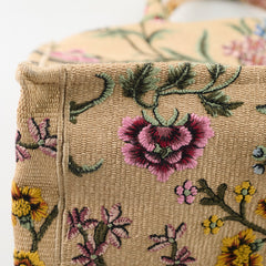 Dior Medium Book Tote Beige Floral