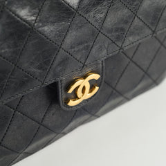 Chanel Vintage Square Flap Lambskin Black