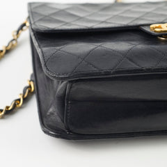 Chanel Vintage Square Flap Lambskin Black