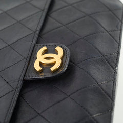Chanel Vintage Square Flap Lambskin Black