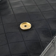 Chanel Vintage Square Flap Lambskin Black