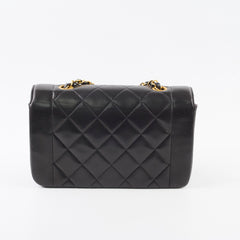 Chanel Small Diana Bag Lambskin Black Serial 2