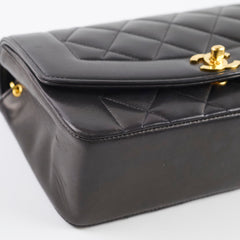 Chanel Small Diana Bag Lambskin Black Serial 2