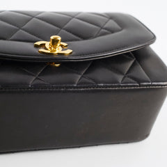 Chanel Small Diana Bag Lambskin Black Serial 2