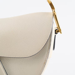 Christian Dior Medium Saddle Bag White