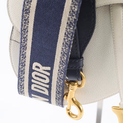 Christian Dior Medium Saddle Bag White