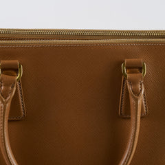 Prada Large Galleria Saffiano Tan Tote Bag