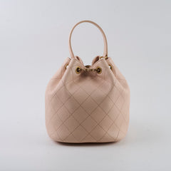 Chanel Caviar Drawstring Bucket Bag Light Pink 2020