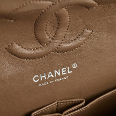 Chanel Medium Classic Flap Taupe Grey Caviar SHW (14 series)