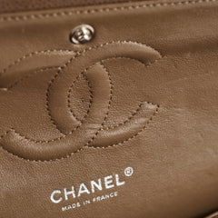 Chanel Medium Classic Flap Taupe Grey Caviar SHW (14 series)