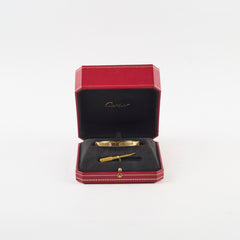 Cartier Classic Model 4 Diamond Love Bracelet Size 18