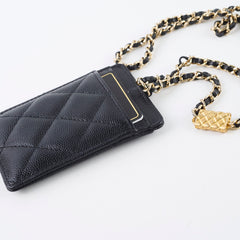 Chanel Card Holder On Chain Caviar Black 2021