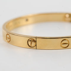 Cartier Classic Model 4 Diamond Love Bracelet Size 18