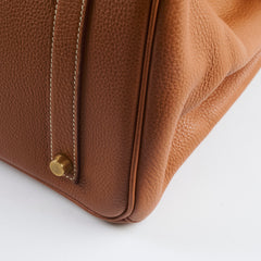 Hermes Birkin 35 Gold GHW Togo 2001