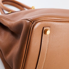 Hermes Birkin 35 Gold GHW Togo 2001