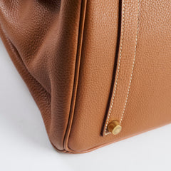 Hermes Birkin 35 Gold GHW Togo 2001