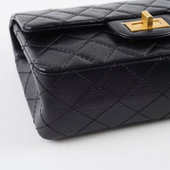 Chanel Mini Reissue Black GHW Microchipped