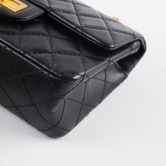 Chanel Mini Reissue Black GHW Microchipped