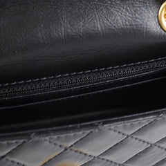 Chanel Mini Reissue Black GHW Microchipped