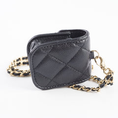 Chanel Caviar Airpod Case Black 30 Series