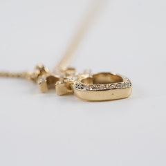 Chanel Strass Heart Necklace 2023