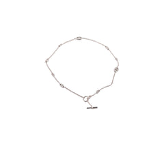 Hermes Farandole Silver Necklace 80