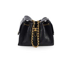 Chanel Small 25 Black Caviar GHW Microchip