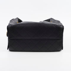 Chanel Small 25 Black Caviar GHW Microchip