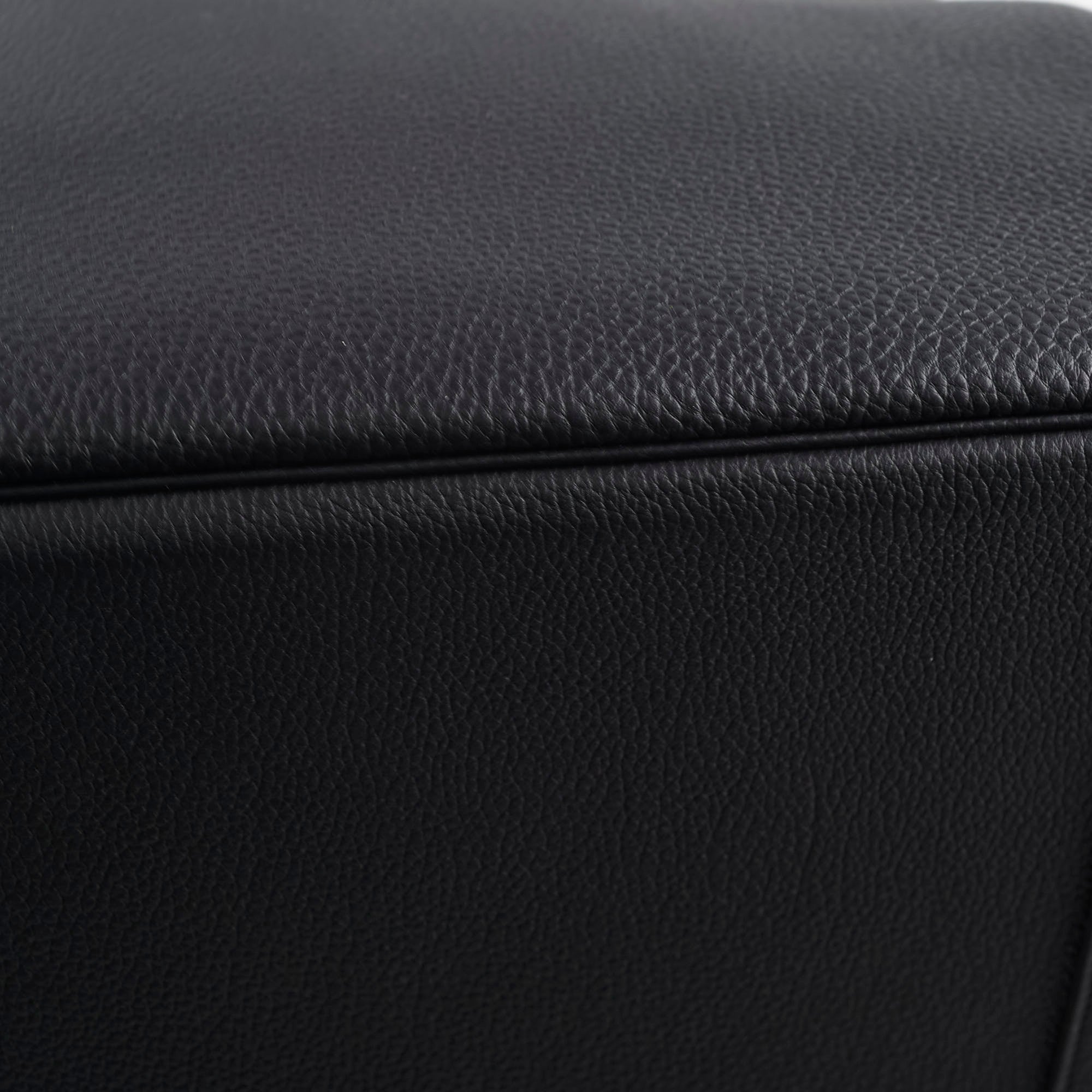 black leather surface