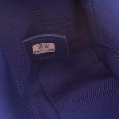 Chanel Blue Leather Caviar Blue Bowling Bag