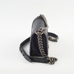 Chanel Small Boy Black Microchipped