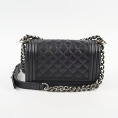 Chanel Small Boy Black Microchipped