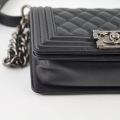 Chanel Small Boy Black Microchipped