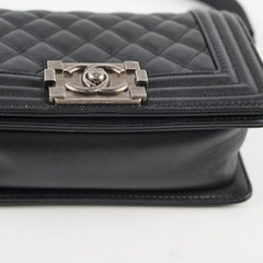 Chanel Small Boy Black Microchipped